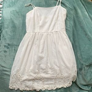 White eyelet dress